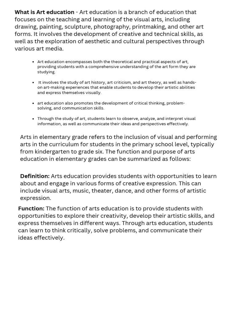 Midterm Summary Arts 222 | PDF | The Arts | Creativity