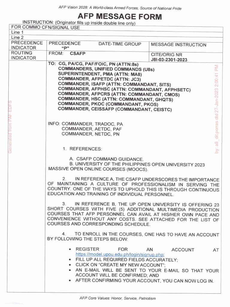 UP Open University Offered Courses | PDF