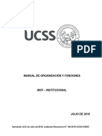 Manual Organizacion Funcione Mof Ucss PDF