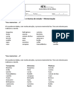 Ficha de Trabalho N.º11 - Memorização