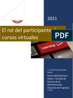 El Rol Del Participante de Cursos Virtuales 2021 Canvas