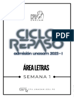 Primera Semana Letras PDF