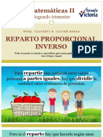 Proporcionalidad Inversa y Repartos