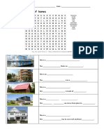 Types of Homes Wordsearch