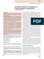 Identifying Dental Anxiety in Children's Drawings and Correlating It With Frankl's Behavior Rating Scale