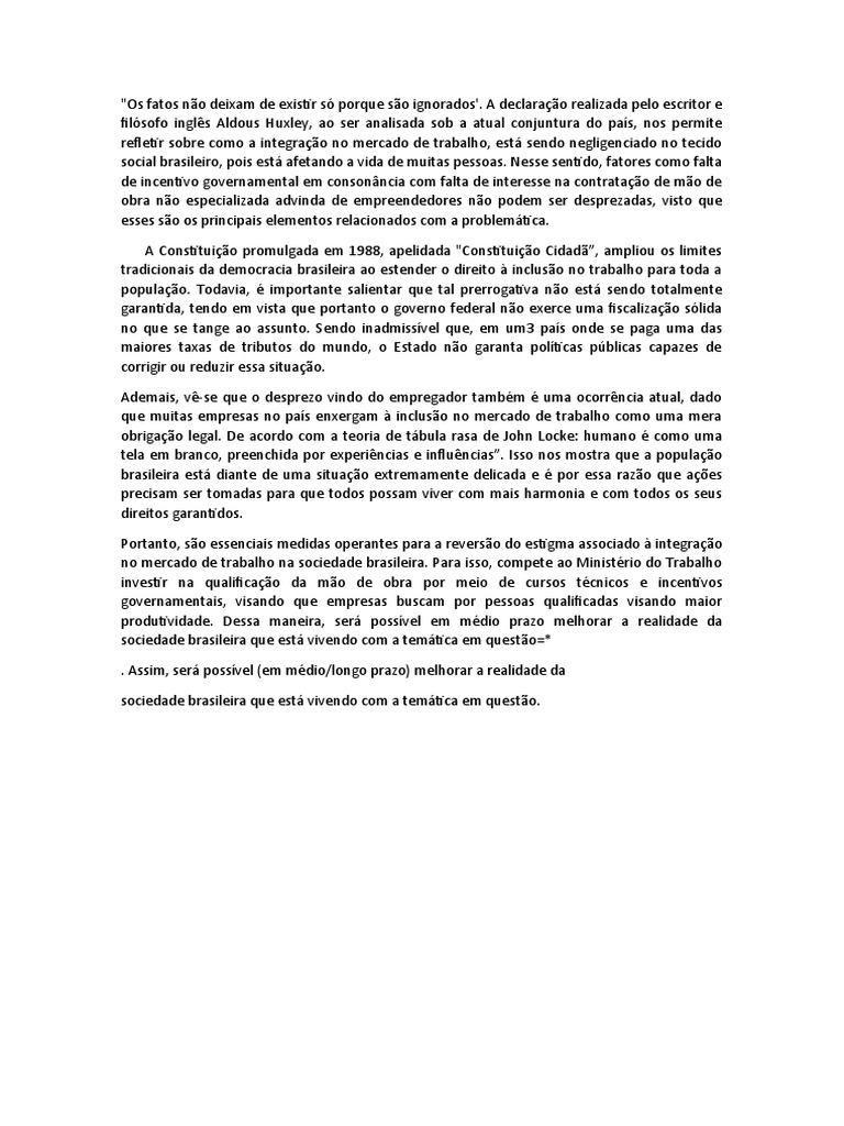 Os Fatos Não Deixam de Existir Só Porque São Ignorados | PDF
