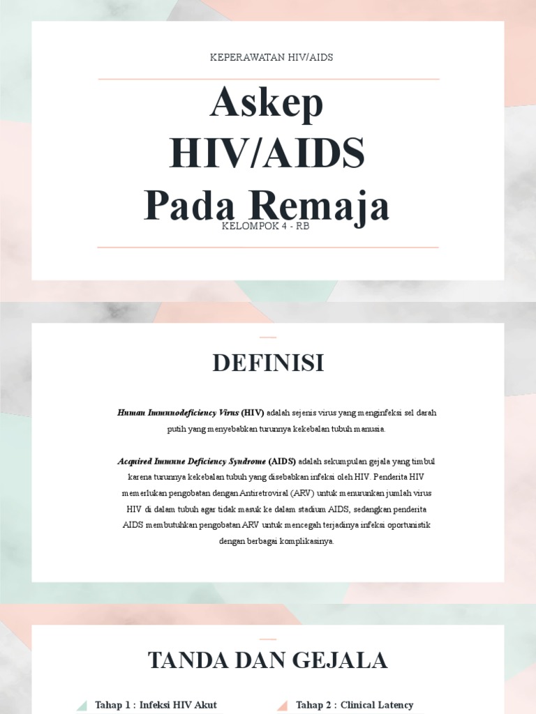 Kelompok 4 - RB - Askep HIV AIDS Pada Remaja | PDF