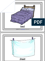 Bedroom Vocabulary Esl Printable Flashcards With Words For Kids