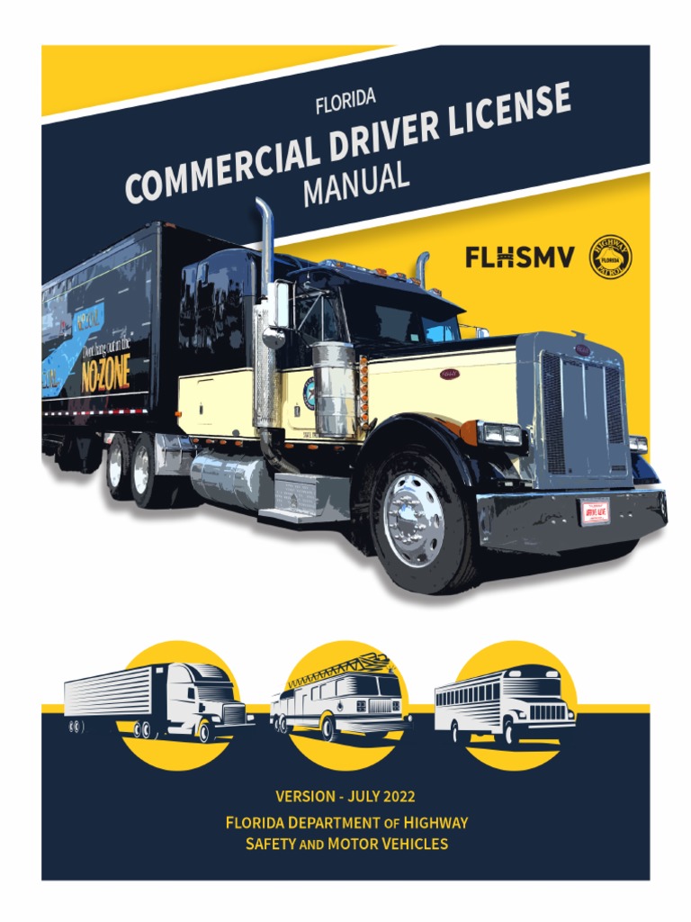 English CDL Handbook PDF Driver's License Semi Trailer Truck