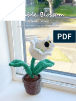 Bumble Blossom White Tulip Amigurumi Crochet Pattern PDF