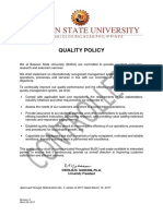 BulSU Quality Policy 1