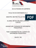 Fundamentos Del Cuidado de Enfermería Psiquiátrica