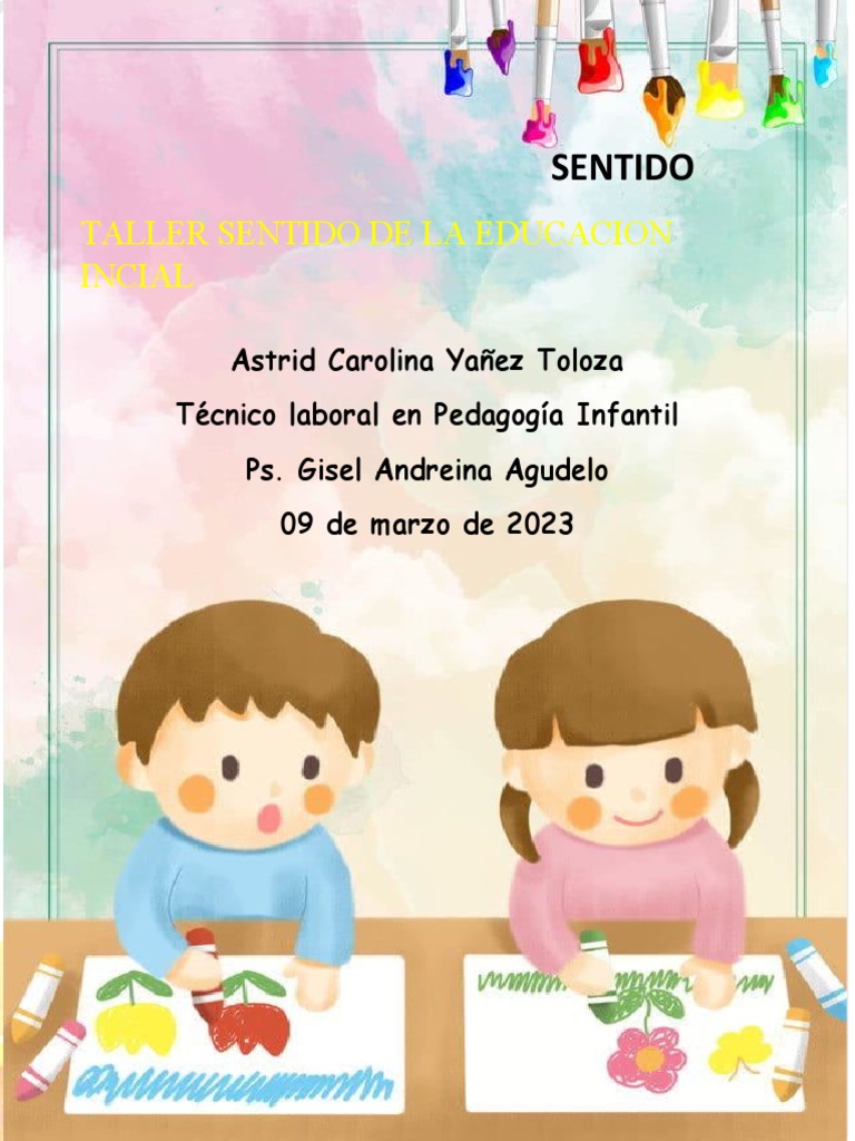 Taller Sentido de La Educacion Inicial | PDF | Educación de la primera ...