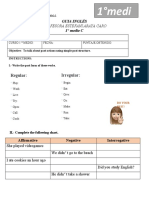 Guia 1roc Simple Past, Structures