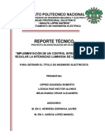 Reporte Técnico: Instituto Politecnico Nacional