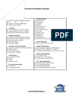 Oral Exam Knowledge Checklist2