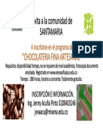 Afiche Chocolateria Santamaria