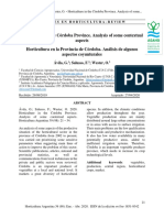 Horticultura en La Provincia de Córdoba. Análisis de Algunos Aspectos Coyunturales