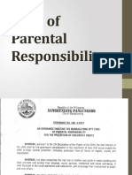 Code of Parental Responsibility