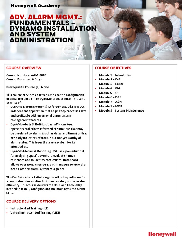 AAM 0003 Adv. Alarm Mgmt. Fundamentals DynAMo Installation and System ...