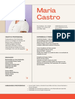 Maria Castro: Objetivo Profissional Experiência E Treinamento Relevantes
