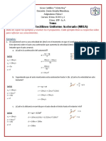 Fisica I MRUA PDF