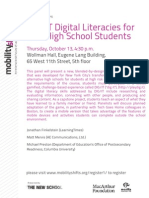  Digital Literacies for NYC High School Students