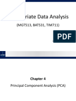 Multivariate Data Analysis - PCA