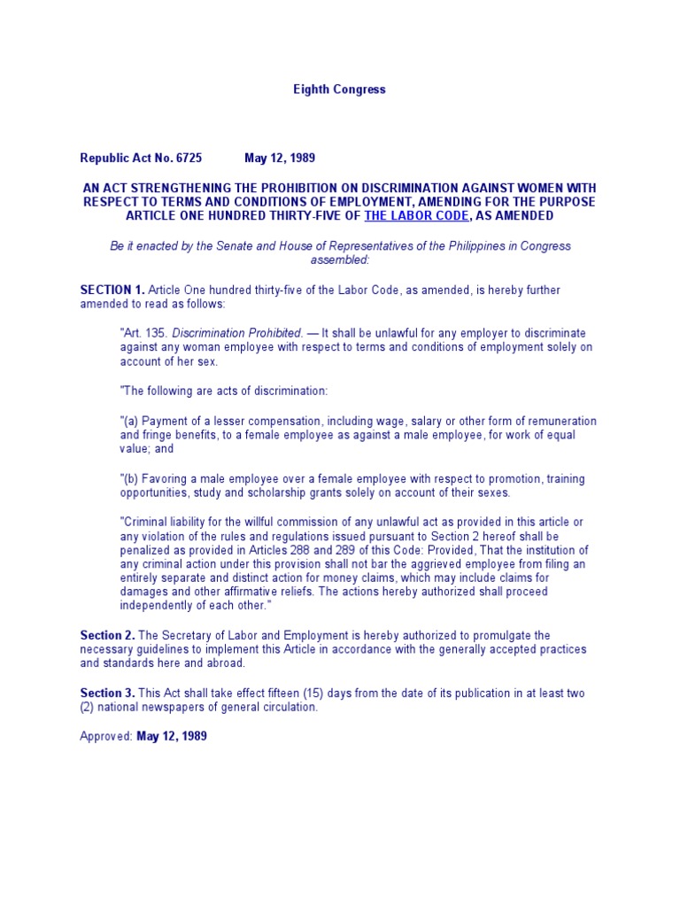 Strengthening Gender Discrimination Prohibition | PDF