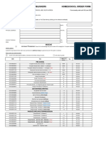 Homeschool Order Form