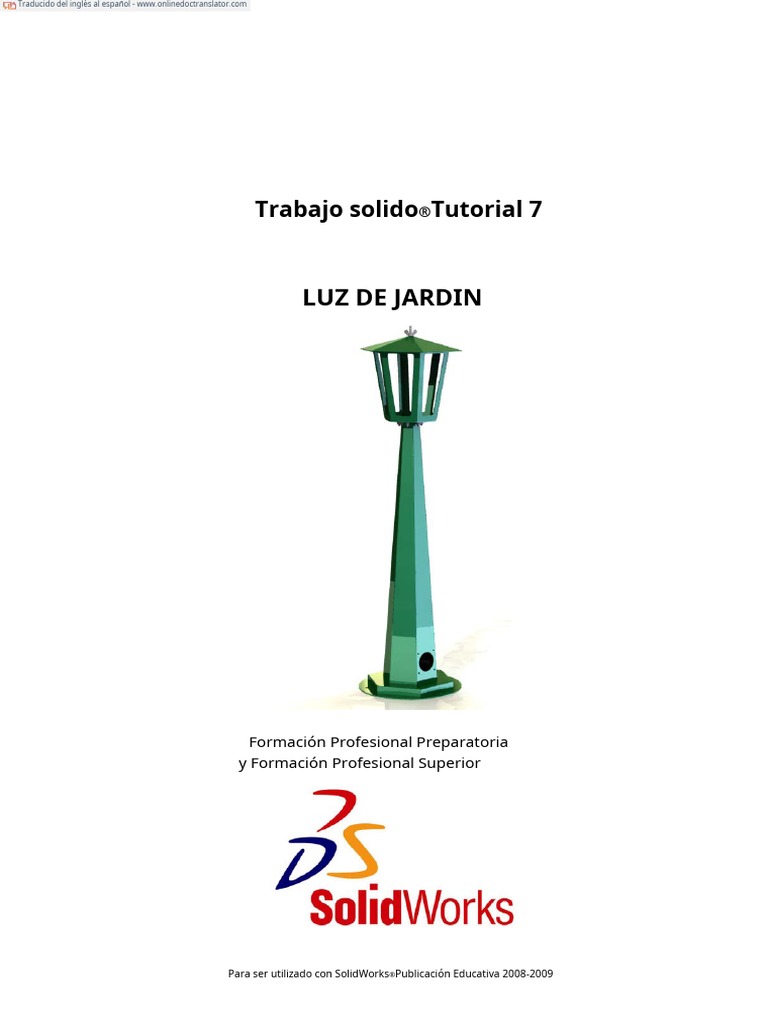 SolidWorks Tutorial07 Español PDF | PDF