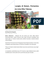 Gas Melon Langka Di Batam, Pertamina Tambah Kuota Lima Ribu Tabung - Batamnews - Com - Margaretha Nainggolan - 20230321