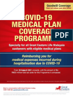 COVID-19 Medical Plan Coverage Programme - Flyer 