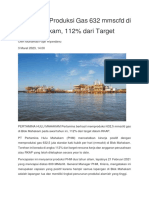 Pertamina Produksi Gas 632 MMSCFD Di Blok Mahakam, 112% Dari Target - Katadata - Co.id - Muhammad Fajar Riyandanu - 20230303