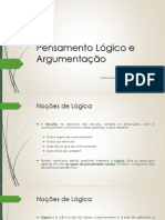 A01 Pensamento Lógico e Argumentação PDF