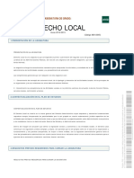 Derecho Local: Asignatura de Grado