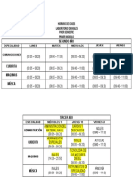 Horario Parciales