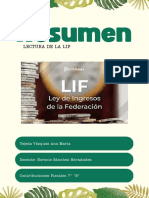 Resumen de Lectura de La LIF 2023