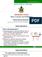 Thermodynamics Introduction