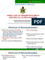 ME 265 Lecture Slides 2 (First Law of Thermodynamics-Closed System)