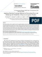 Applying Statistical Learning Methods For Forecasting PR - 2020 - Transportation PDF