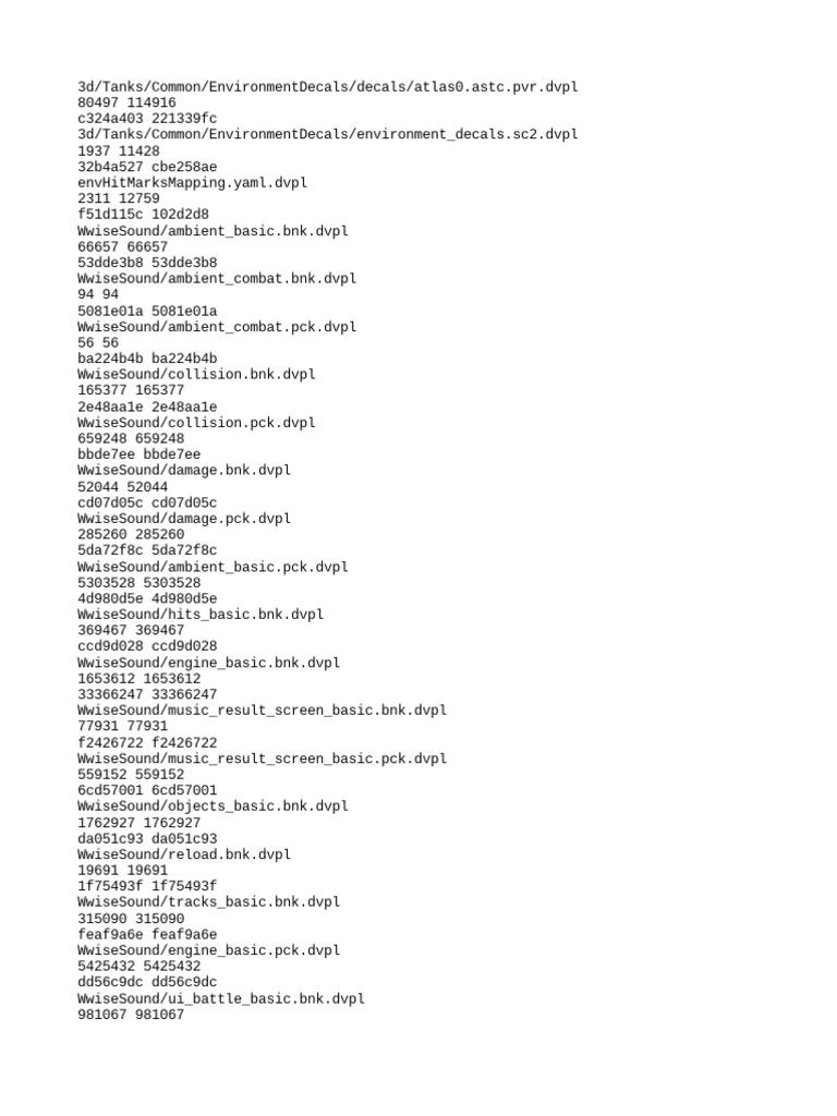DVPL File Info Cache | PDF