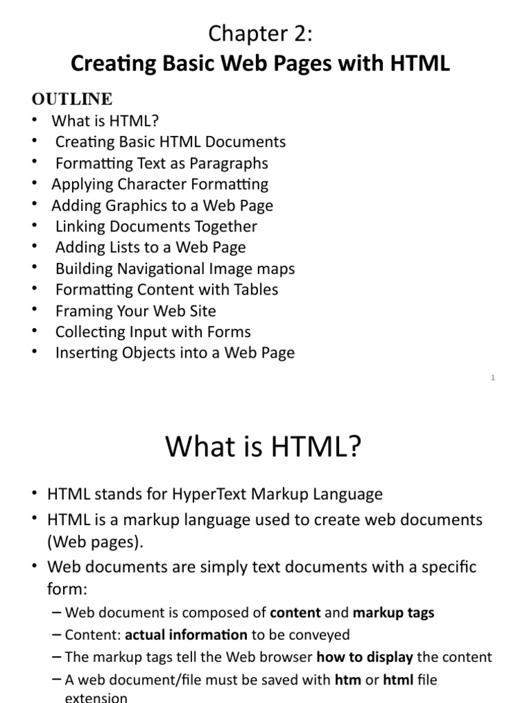 IP Chapter 2 | PDF | Html | Html Element