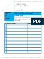 Cuaderno de Campo Lista de Cotejo