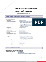 MSDS SIG Portland Cement PDF