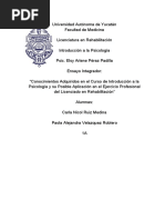 Psicología en Rehabilitación