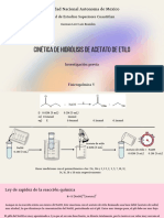 Cinetica de Hidrólisis de Acetato de Etilo