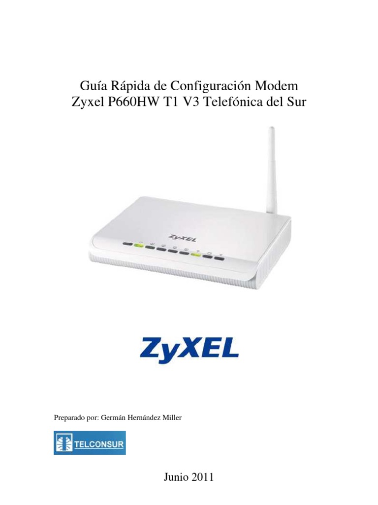 Guía Configuración Modem Zyxel | PDF | Dirección IP | LAN inalámbrico
