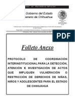 Anexo 92-2020 Protocolo de Coordinacion Interinstitucional para Los Derechos de Ninos Ninas y Adolecentes de Chihuahua PDF