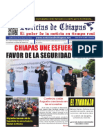Periódico Noticias de Chiapas, Edición Virtual Miércoles 22 de Marzo de 2023